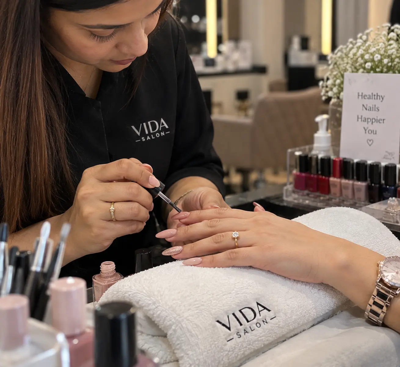 Luxury manicure, pedicure and nail art at VIDA Salon